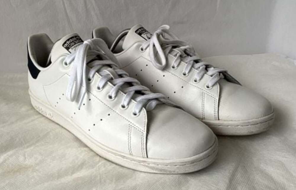 Adidas Stan‎ Smith White and Navy Sneakers Size 12